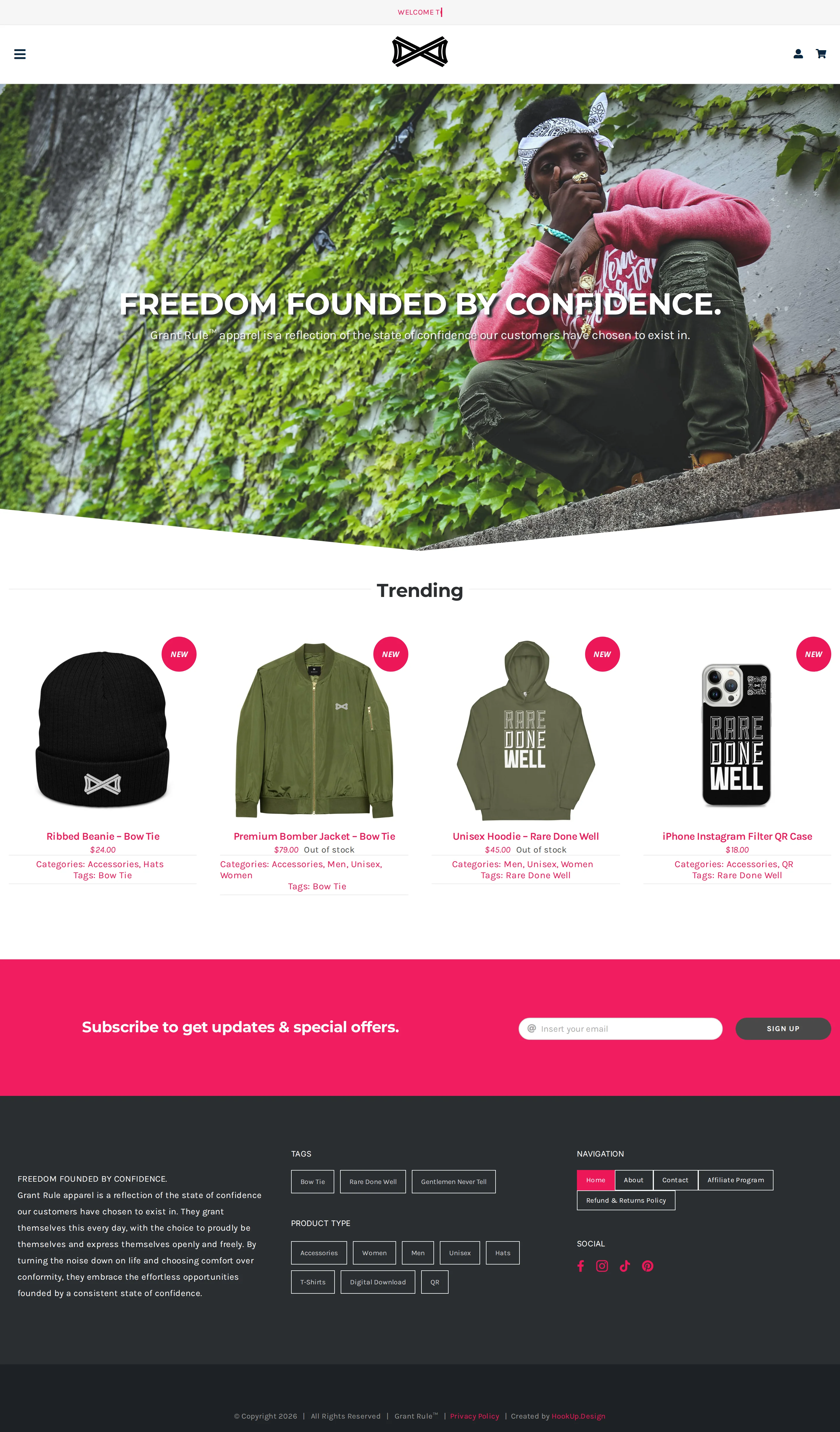 GrantRule.com full home page